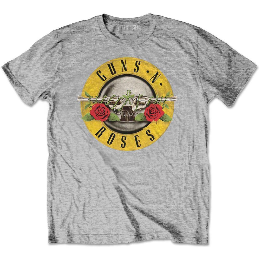 Guns N Roses Kids T Shirt Classic Logo Heather Grey